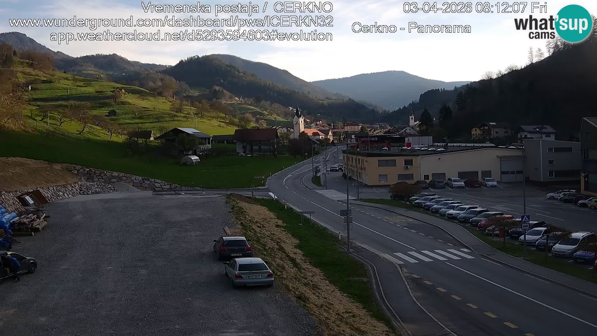 Cerkno ulaz u grad – Kamera uživo