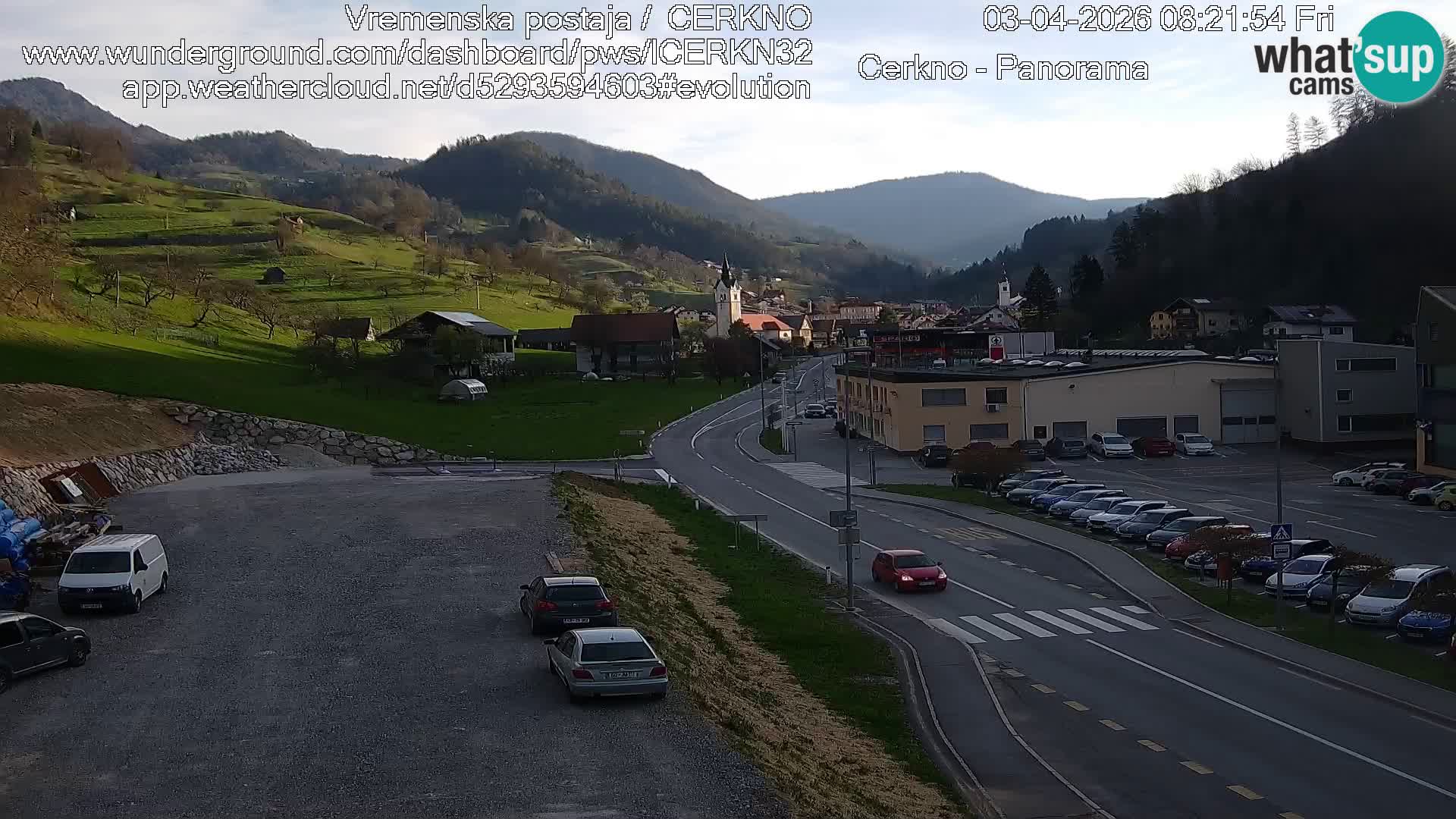 Cerkno ulaz u grad – Kamera uživo