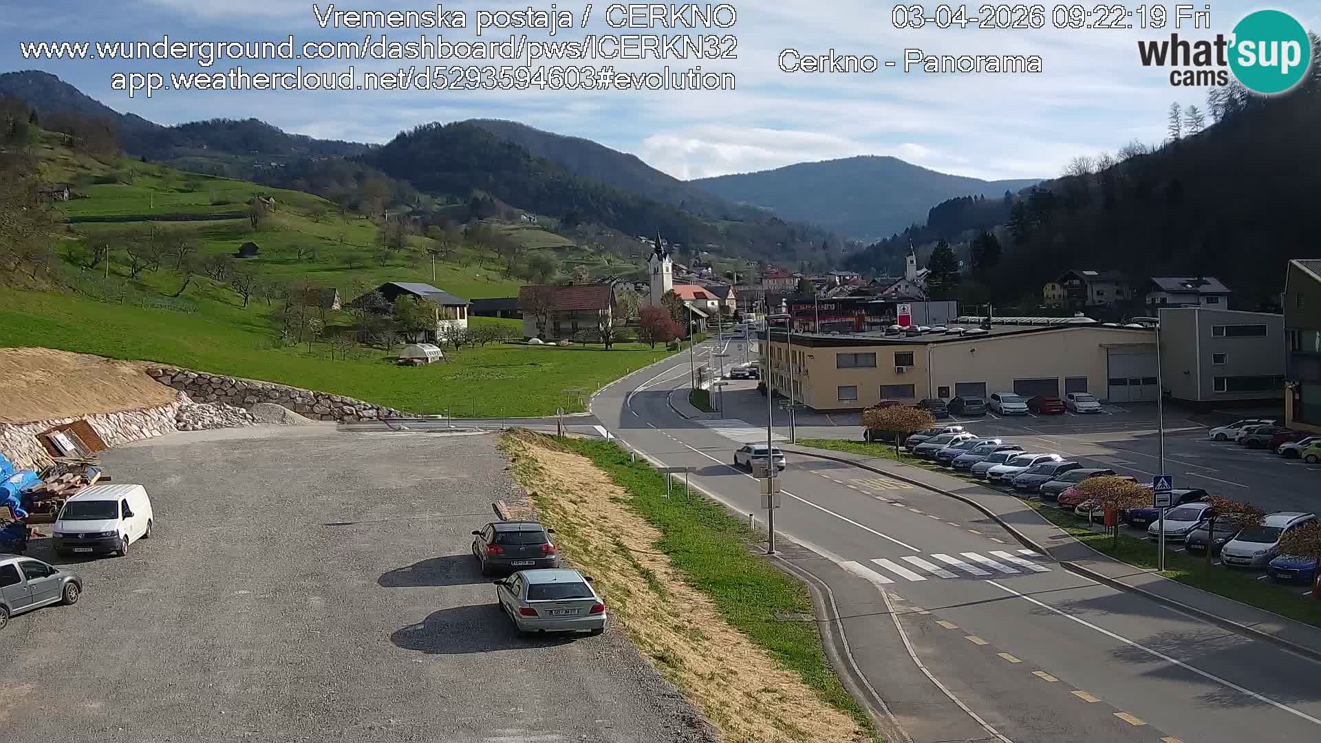Cerkno Stadteingang Live-Webcam