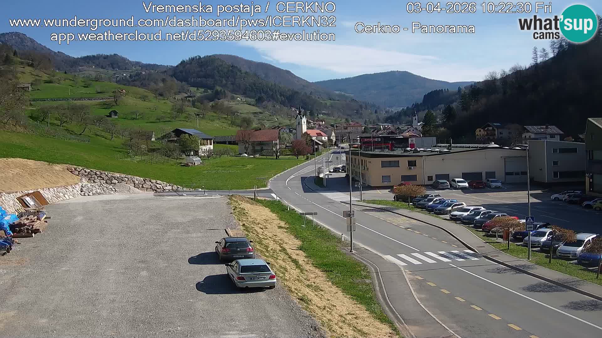 Cerkno ulaz u grad – Kamera uživo