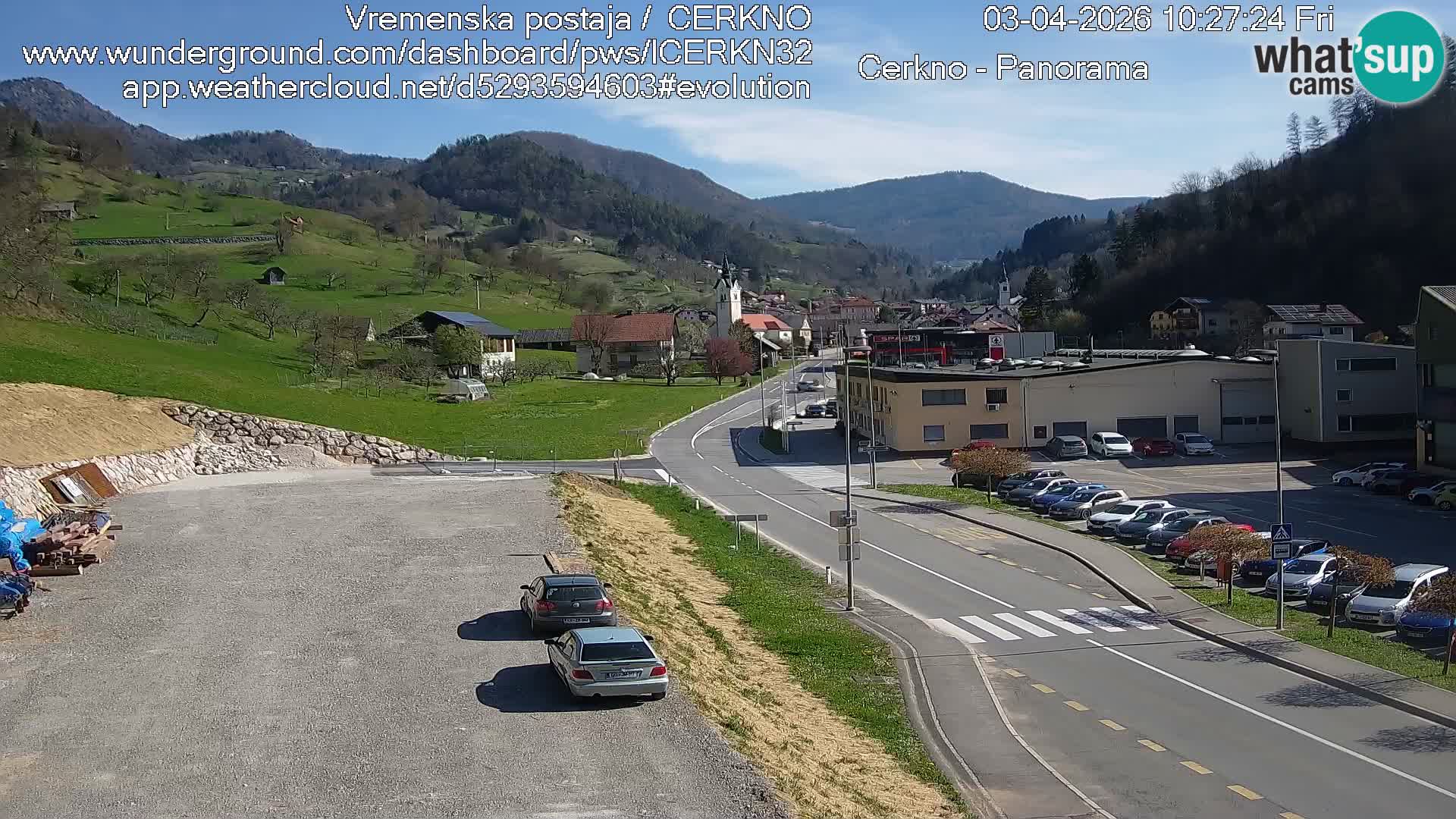 Cerkno ulaz u grad – Kamera uživo