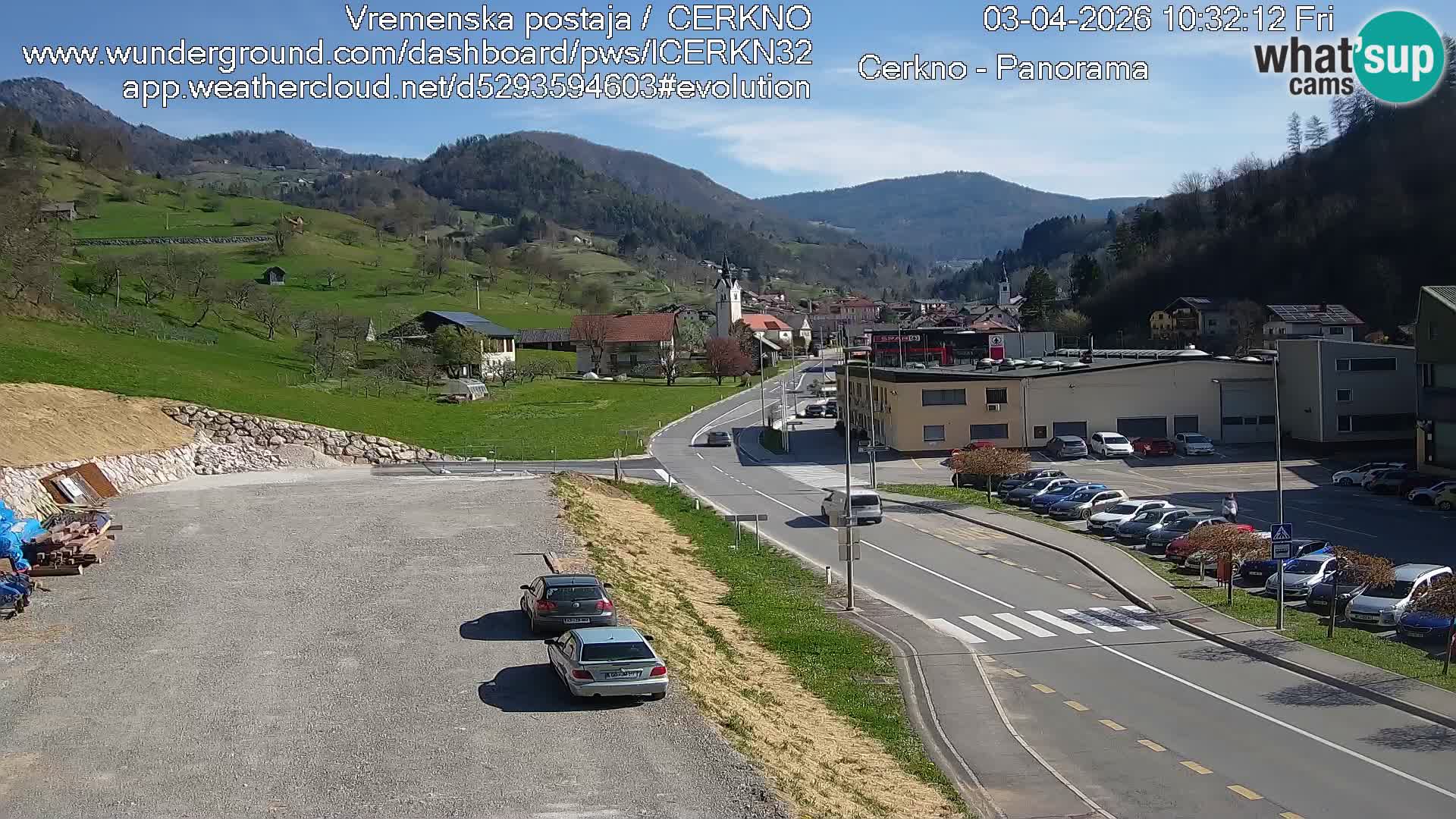 Cerkno ulaz u grad – Kamera uživo