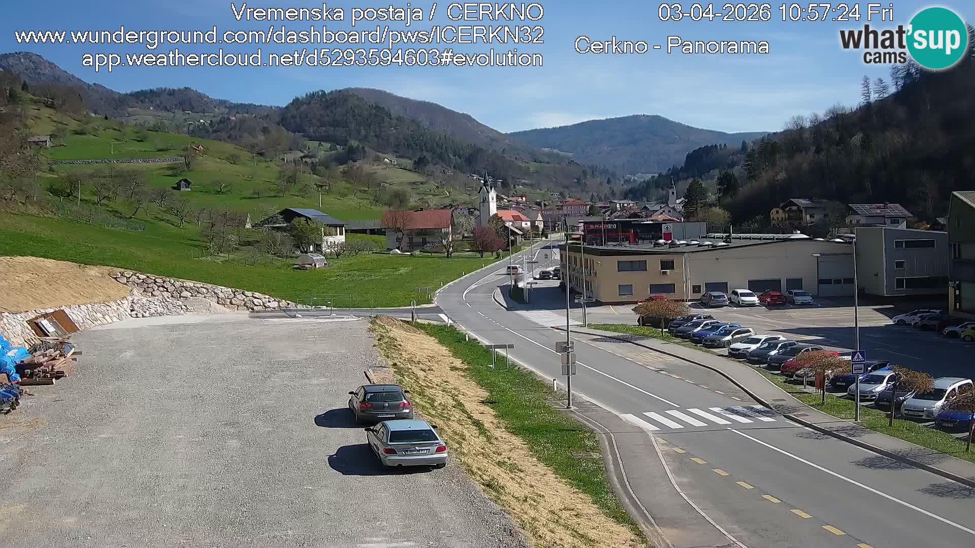Cerkno Stadteingang Live-Webcam