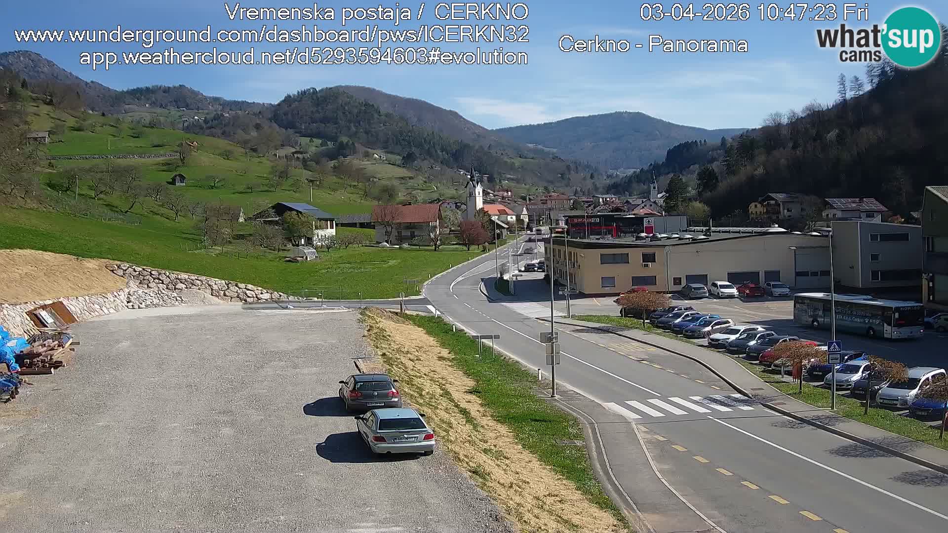 Cerkno Stadteingang Live-Webcam