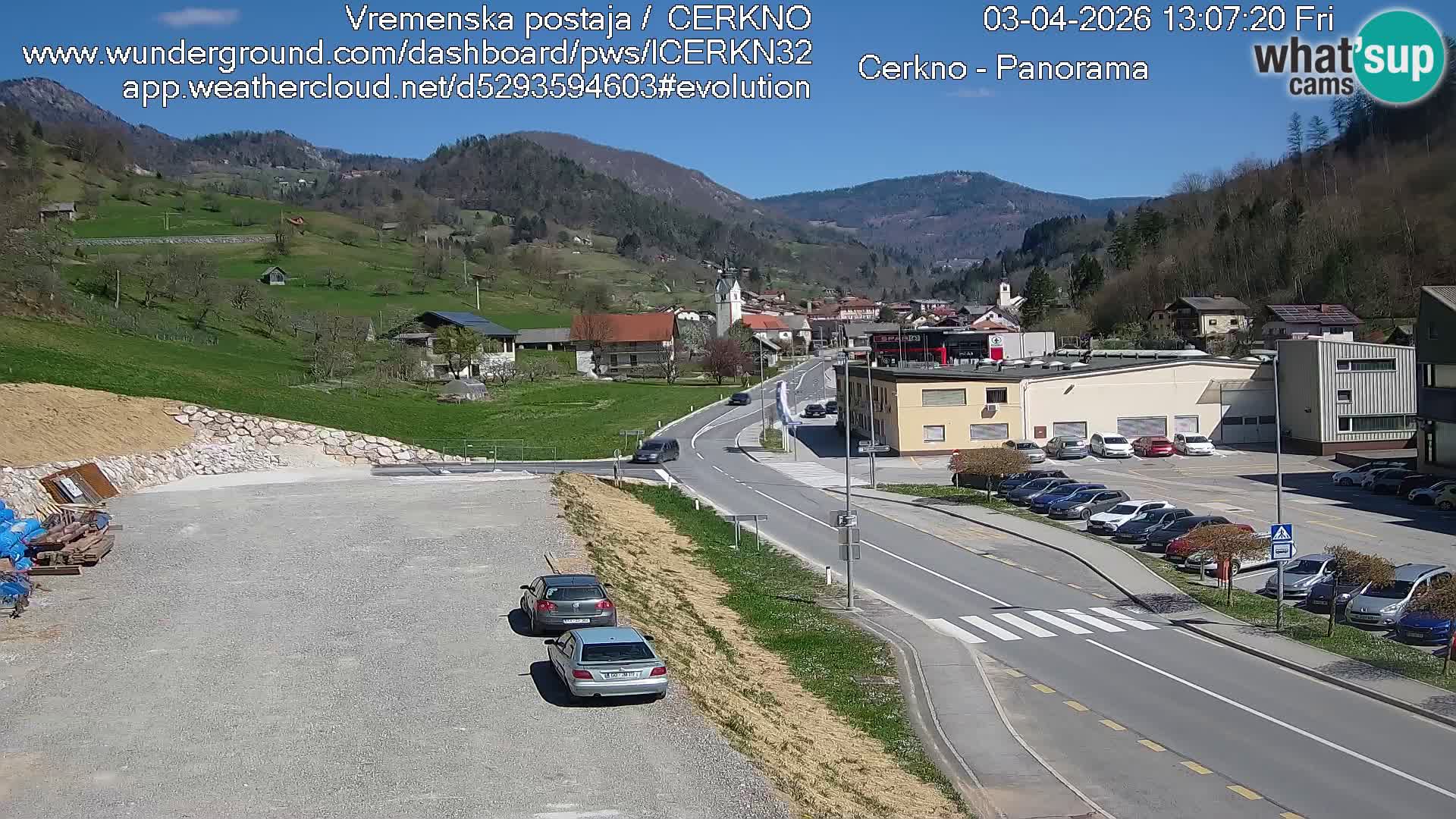 Webcam Ingresso Città di Cerkno