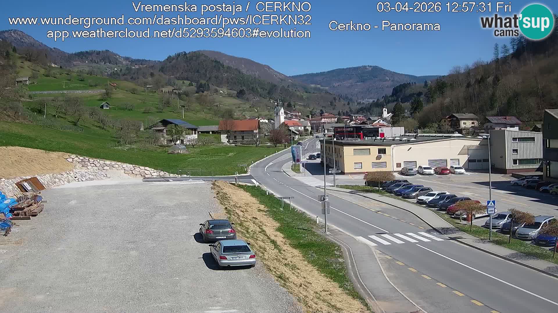 Webcam Ingresso Città di Cerkno