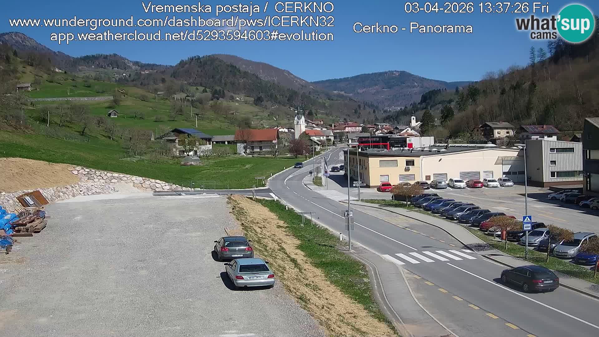 Cerkno Stadteingang Live-Webcam
