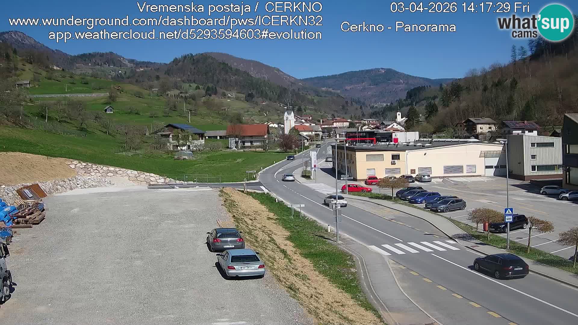 Cerkno ulaz u grad – Kamera uživo