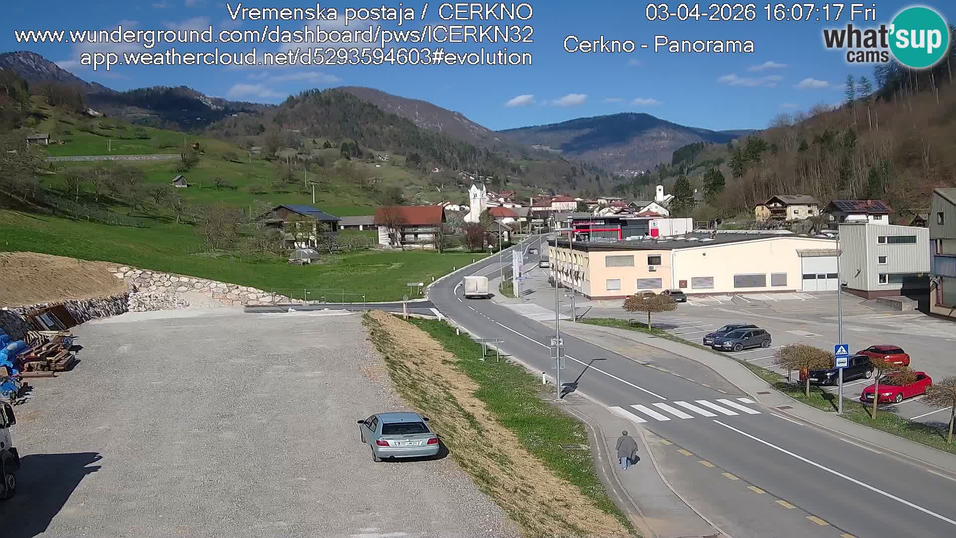 Cerkno ulaz u grad – Kamera uživo