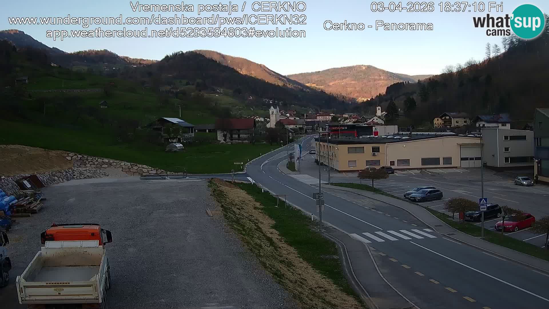 Cerkno ulaz u grad – Kamera uživo