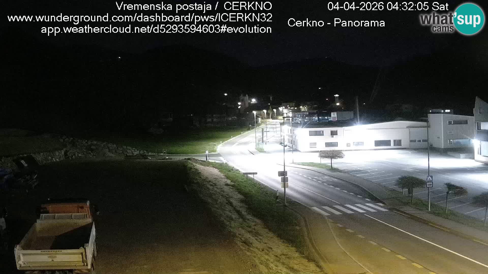 Cerkno city entrance Live Webcam