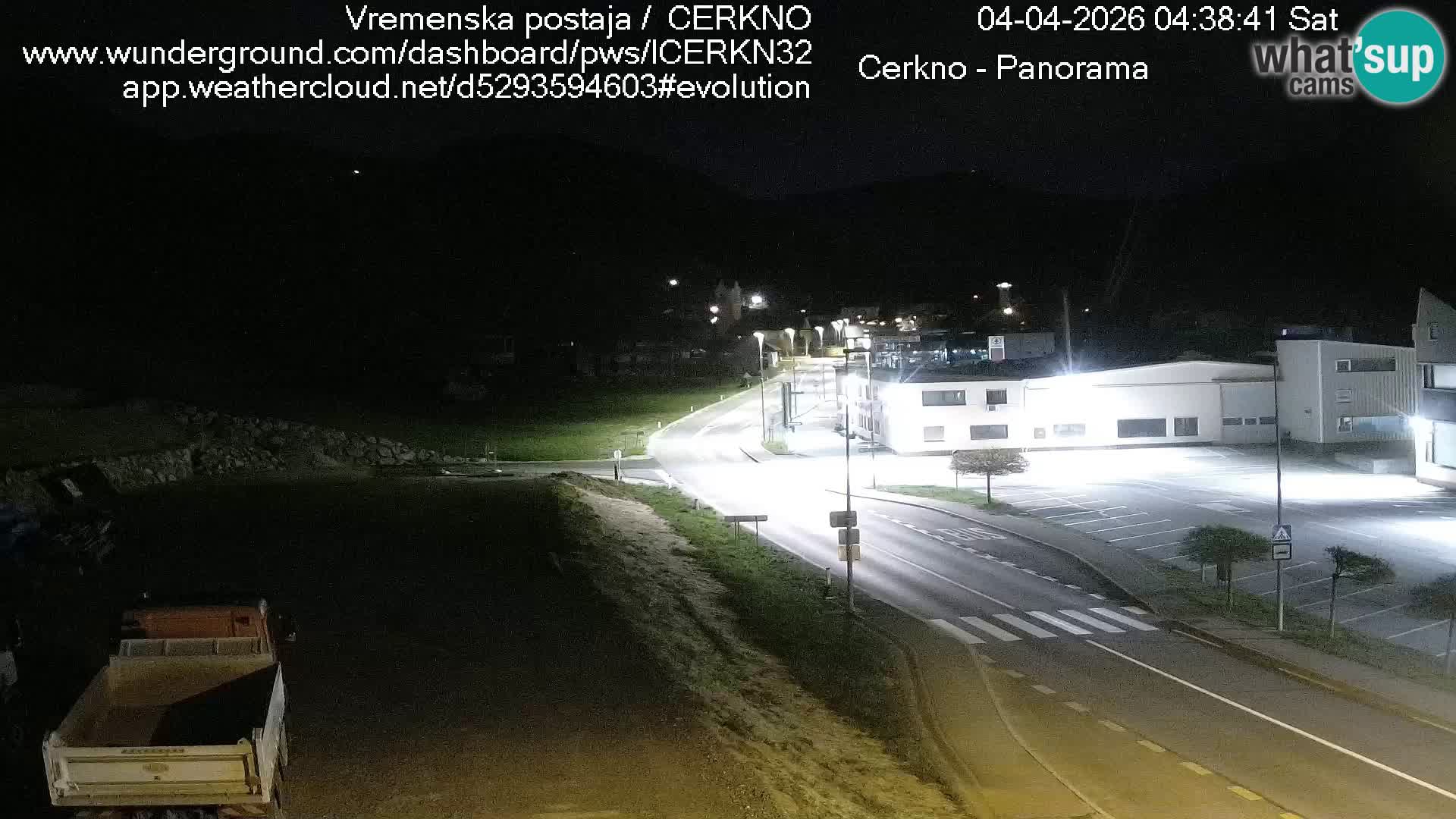 Webcam en direct – Entrée de la ville de Cerkno