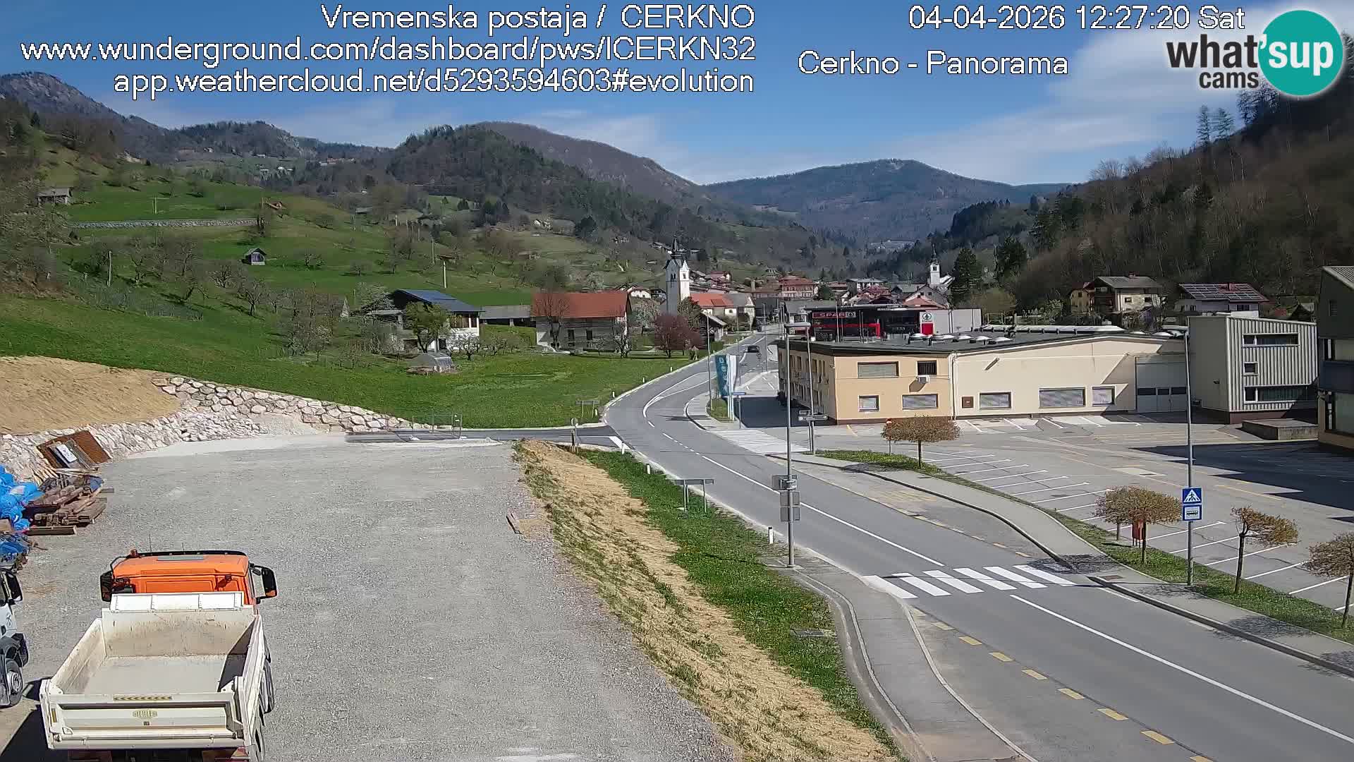 Cerkno ulaz u grad – Kamera uživo