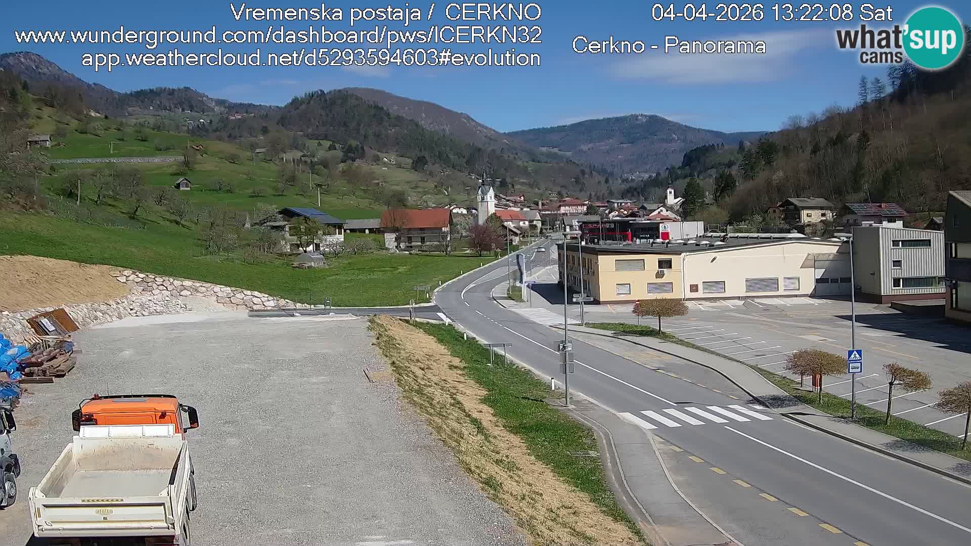 Cerkno ulaz u grad – Kamera uživo