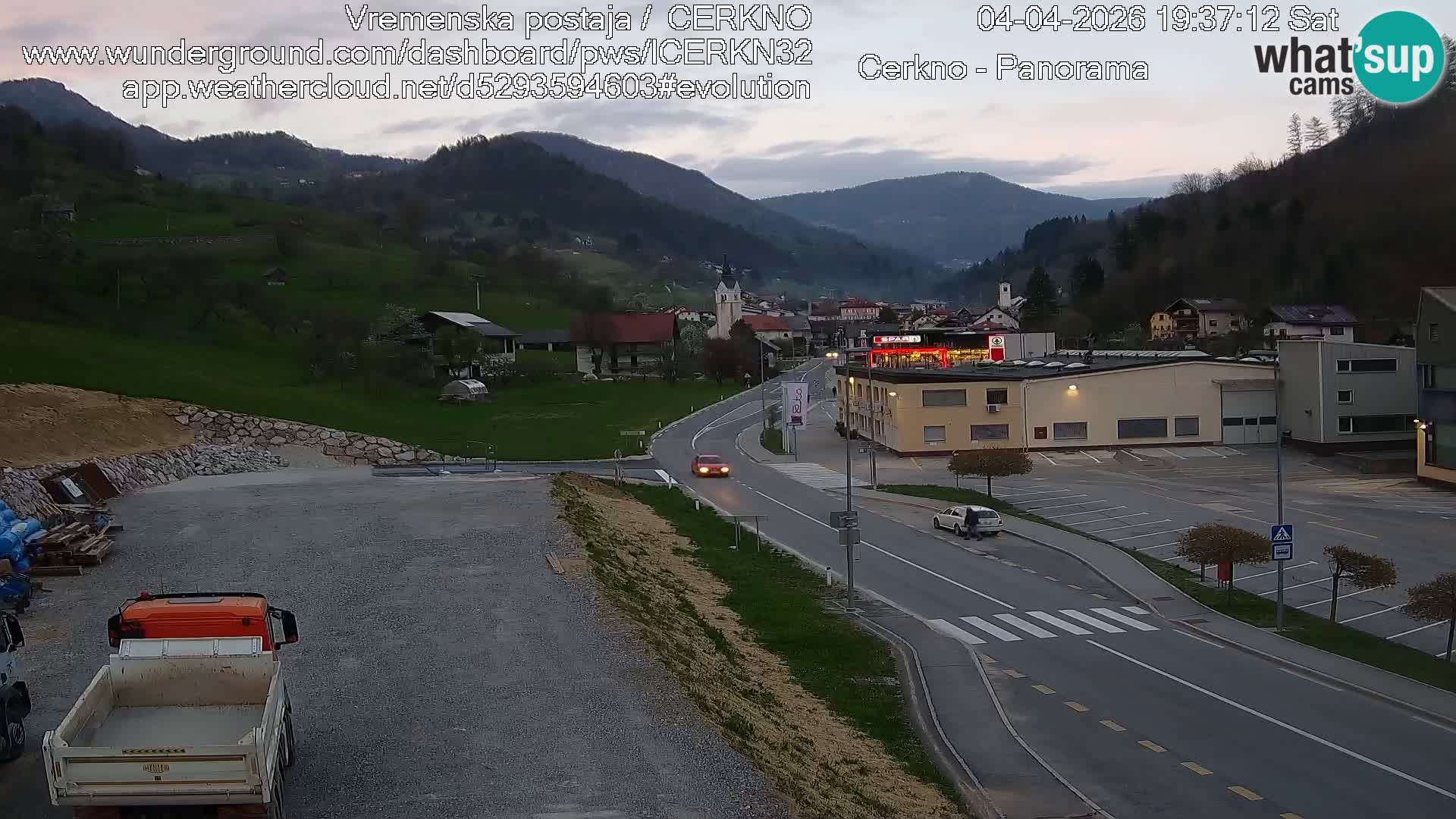 Cerkno Stadteingang Live-Webcam