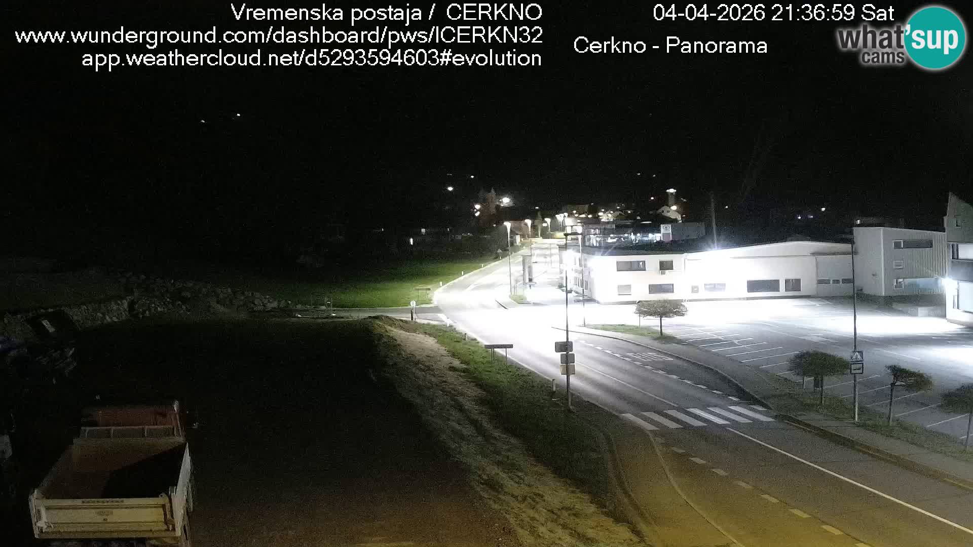 Cerkno city entrance Live Webcam