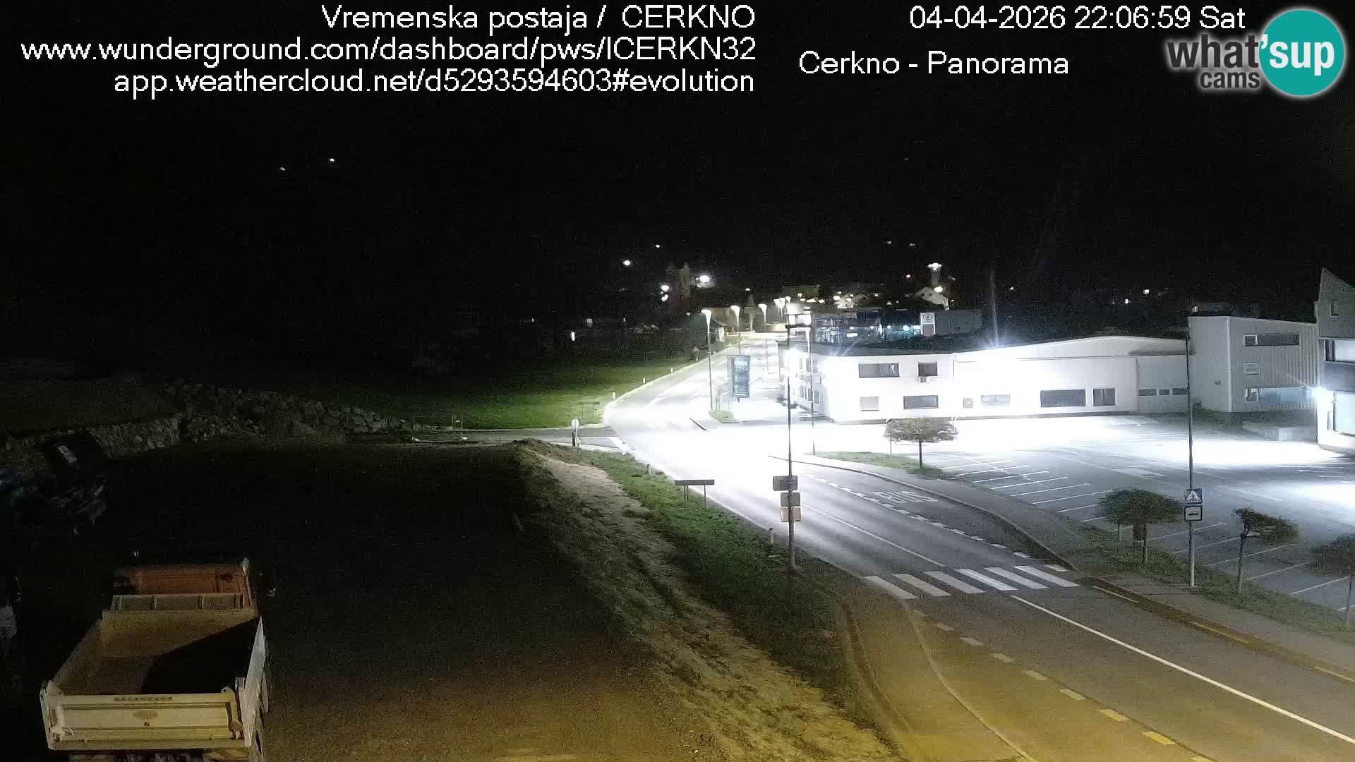 Webcam en direct – Entrée de la ville de Cerkno