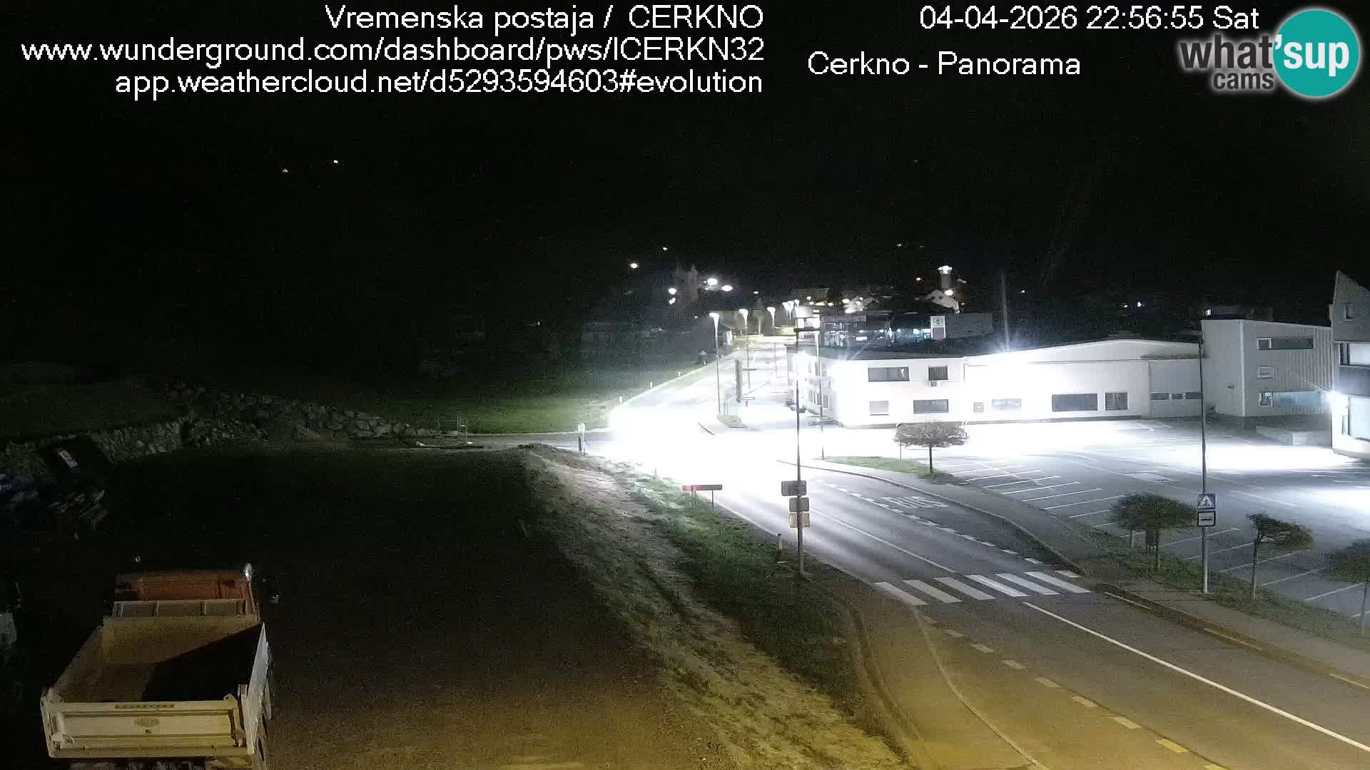 Cerkno city entrance Live Webcam