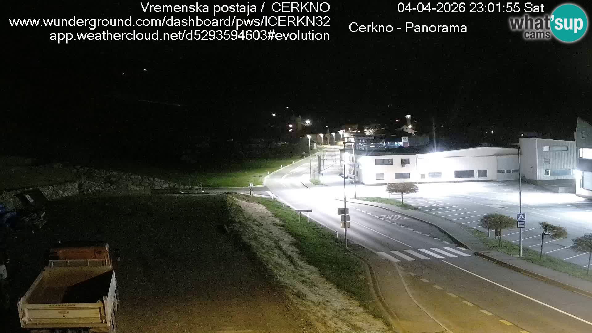 Cerkno city entrance Live Webcam