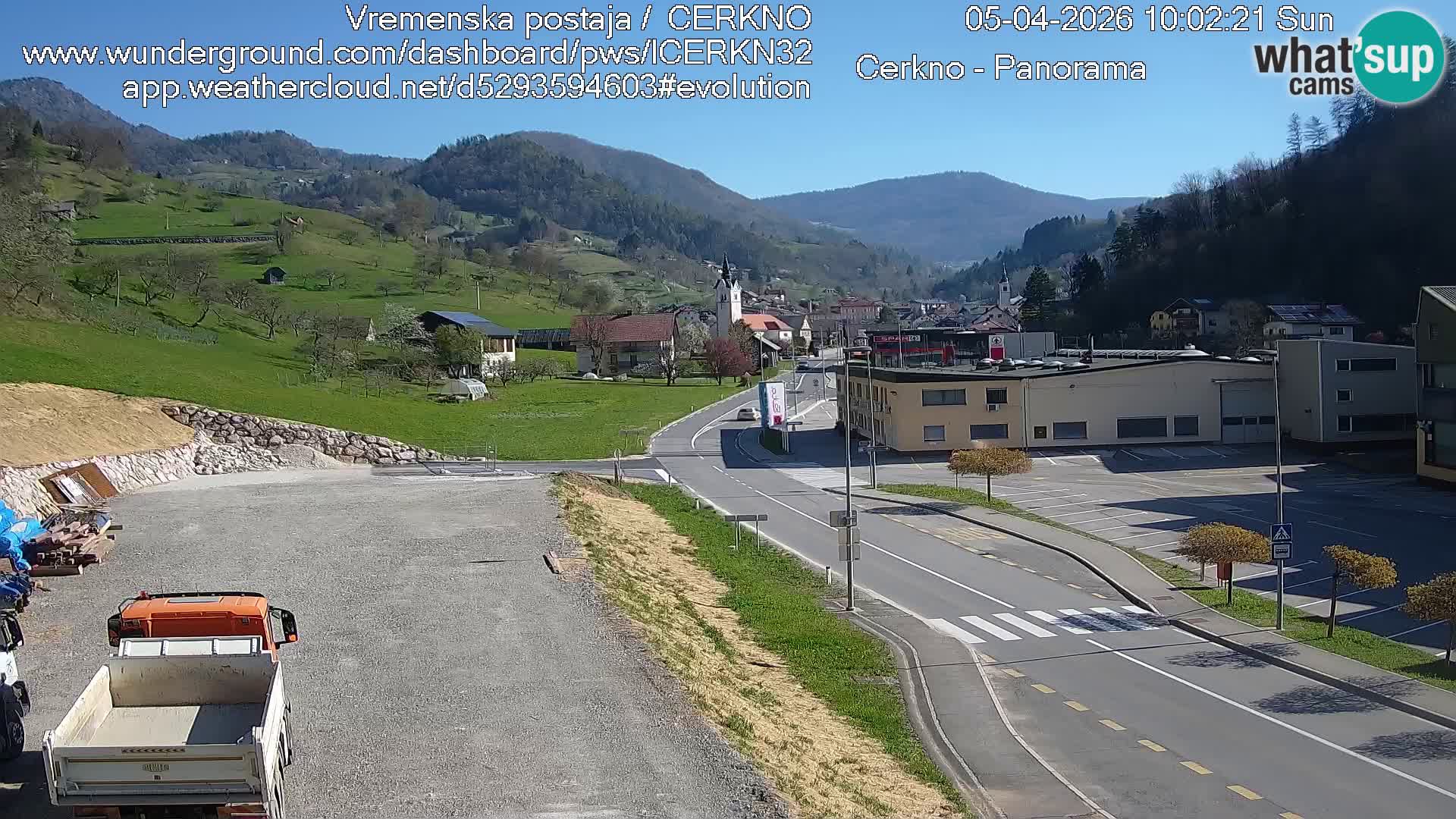 Cerkno ulaz u grad – Kamera uživo