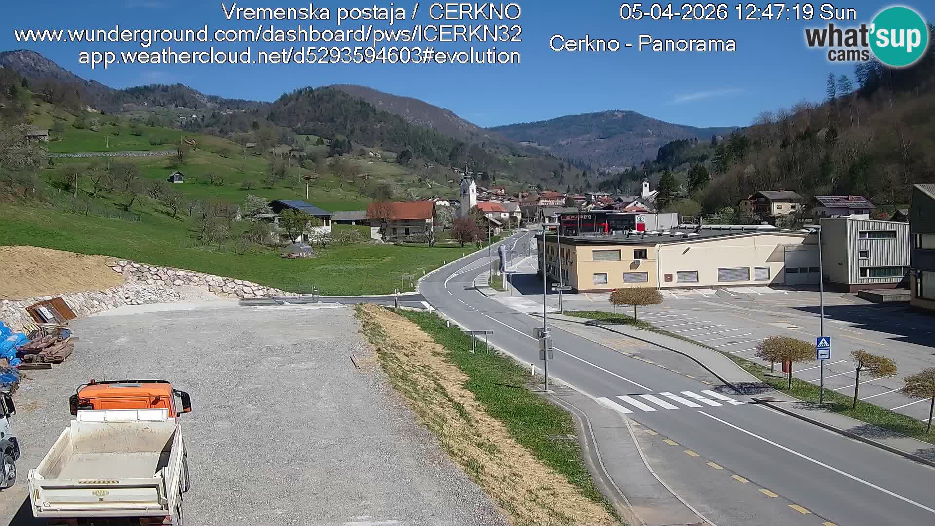 Cerkno ulaz u grad – Kamera uživo