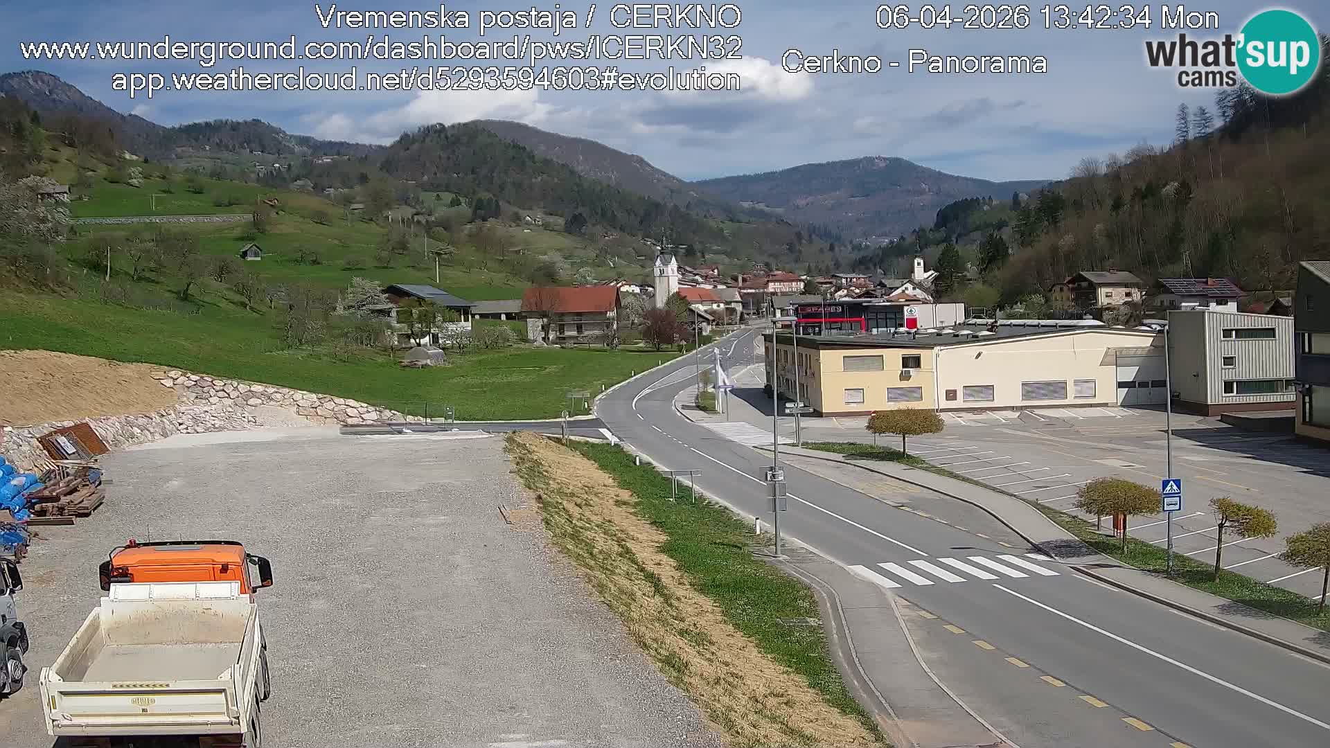 Cerkno ulaz u grad – Kamera uživo