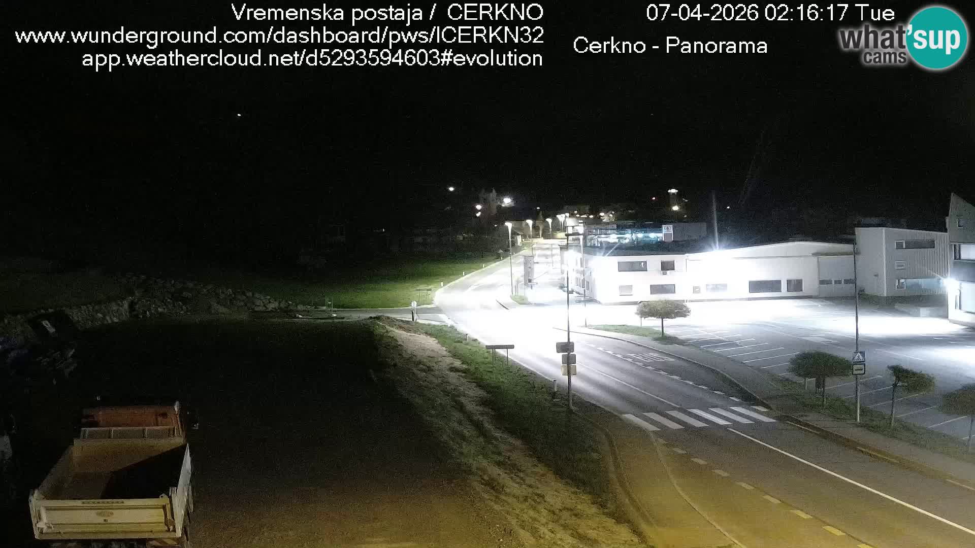 Cerkno city entrance Live Webcam