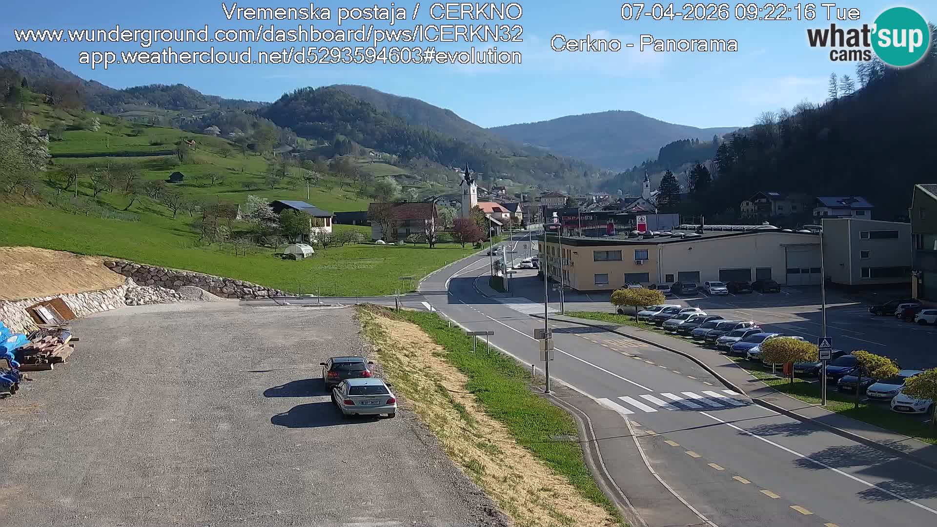 Cerkno ulaz u grad – Kamera uživo