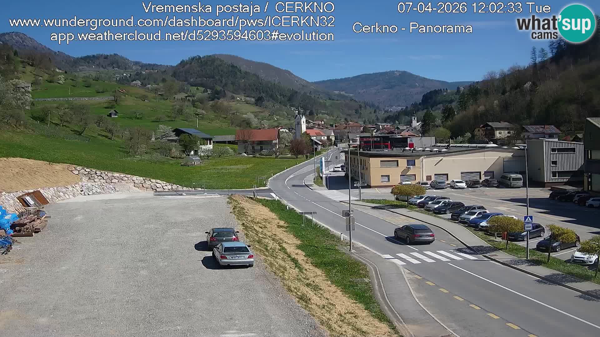 Cerkno Stadteingang Live-Webcam
