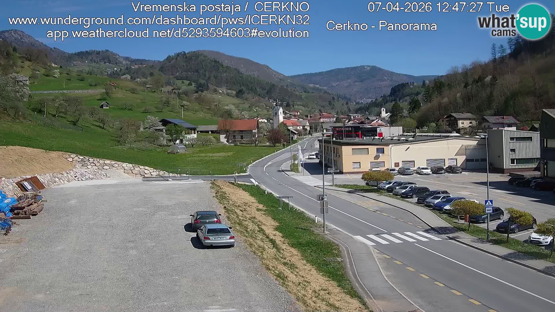Cerkno ulaz u grad – Kamera uživo