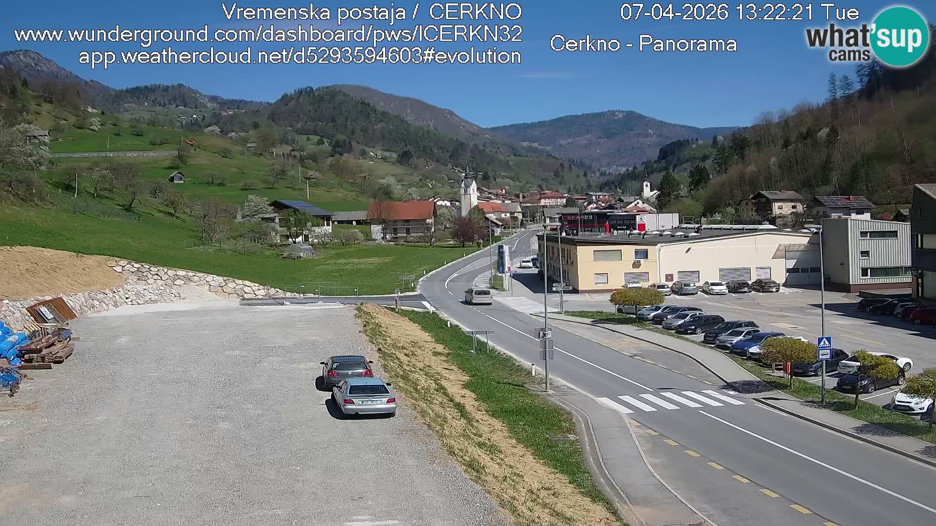 Cerkno ulaz u grad – Kamera uživo