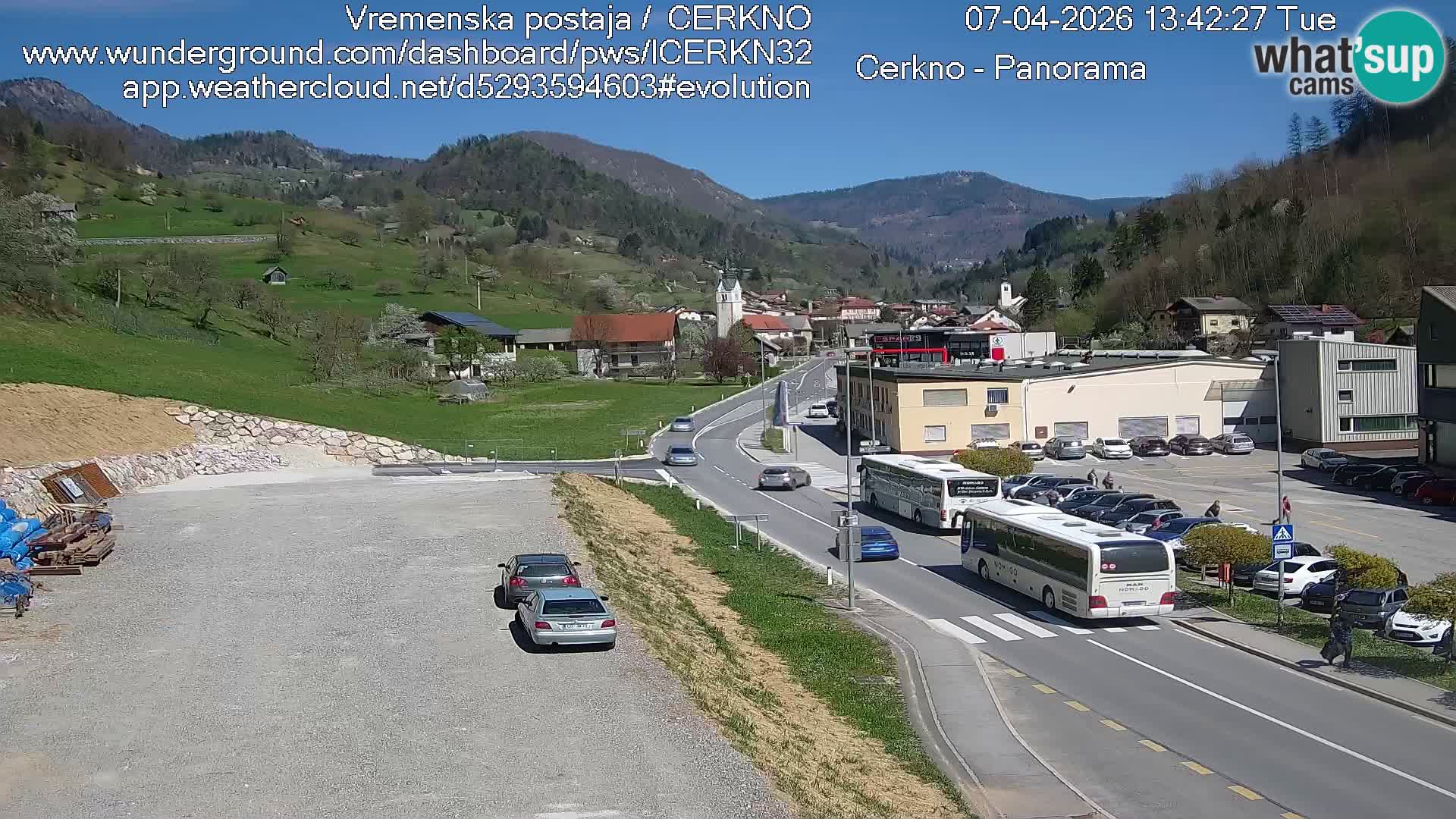 Cerkno ulaz u grad – Kamera uživo