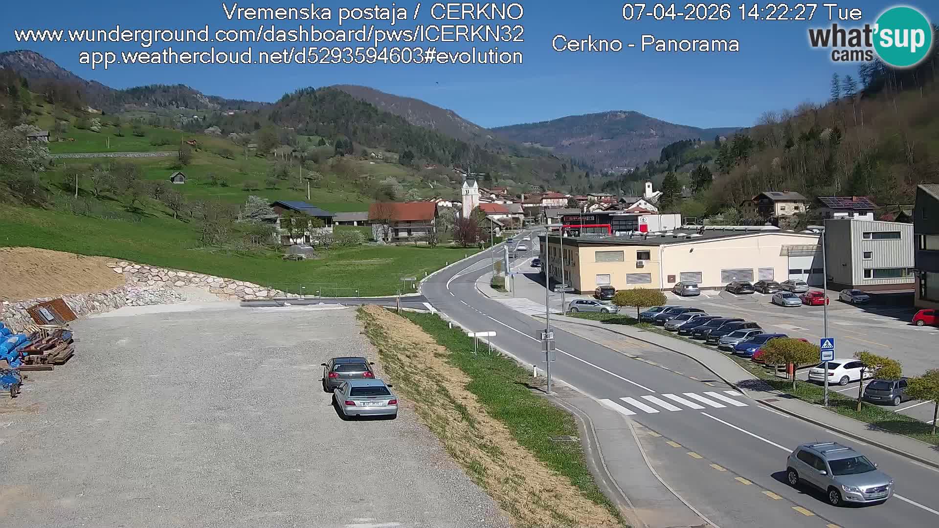 Cerkno ulaz u grad – Kamera uživo