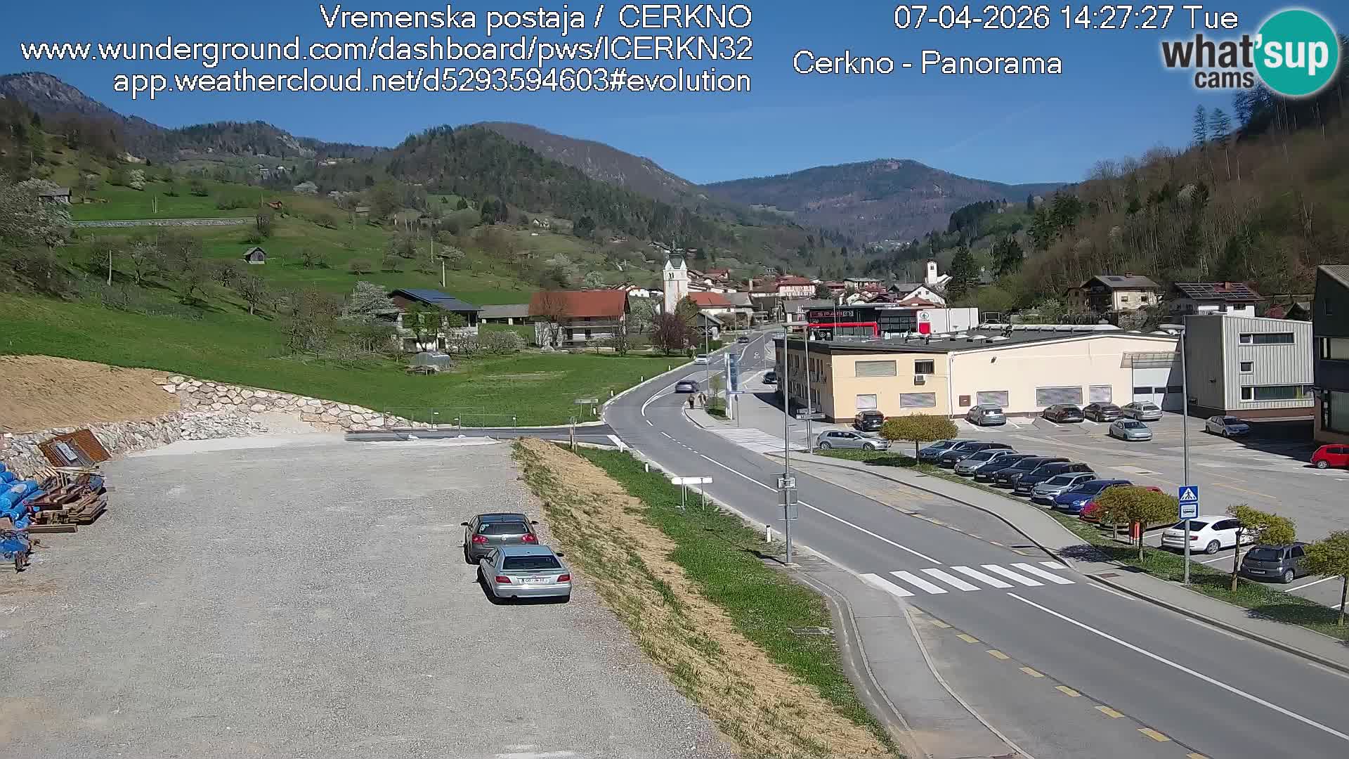 Cerkno ulaz u grad – Kamera uživo