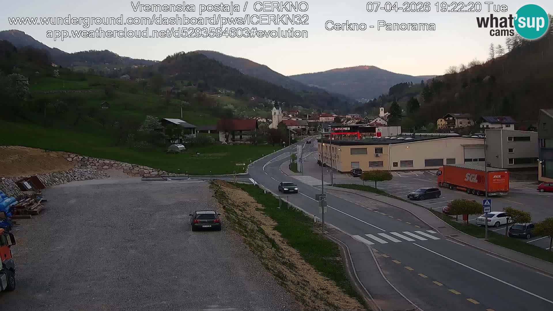 Cerkno Stadteingang Live-Webcam