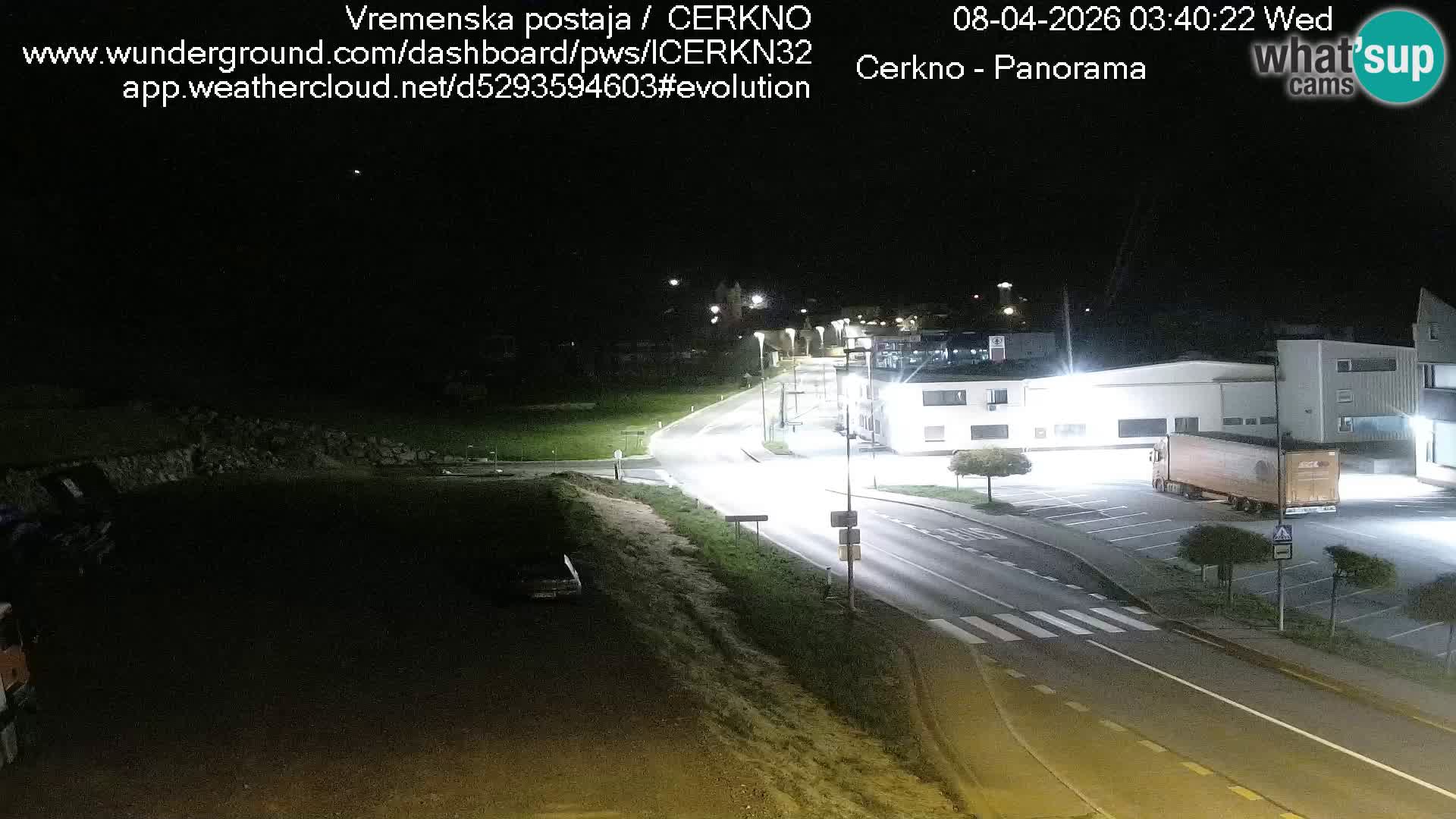 Webcam en direct – Entrée de la ville de Cerkno