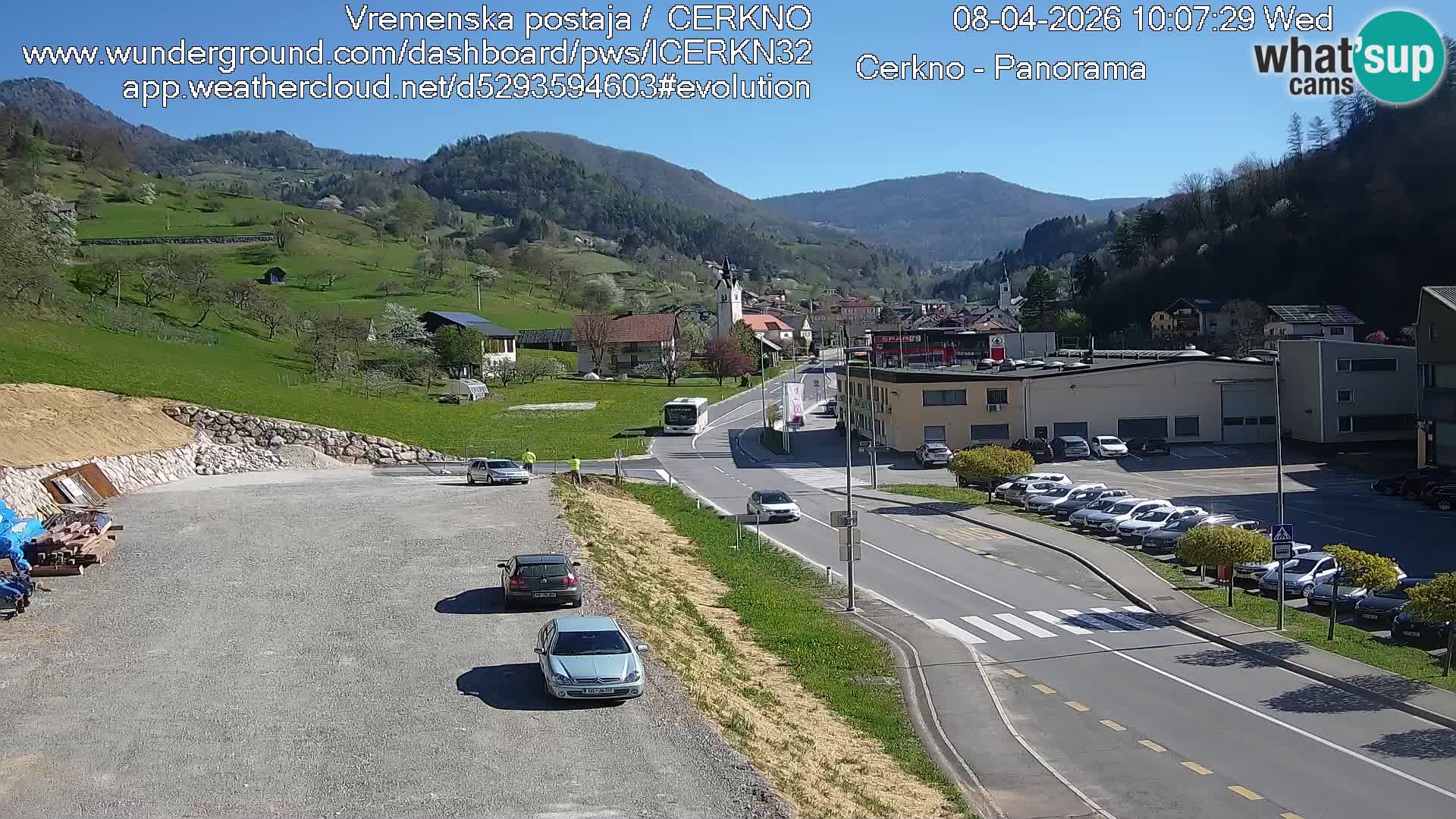 Cerkno ulaz u grad – Kamera uživo