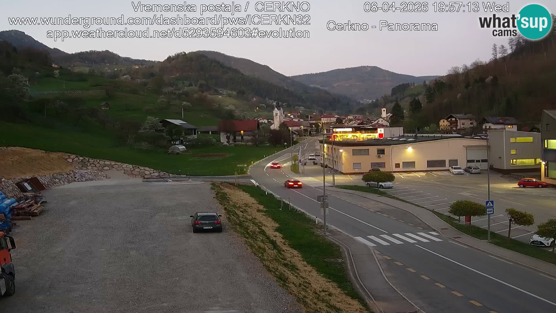 Cerkno ulaz u grad – Kamera uživo