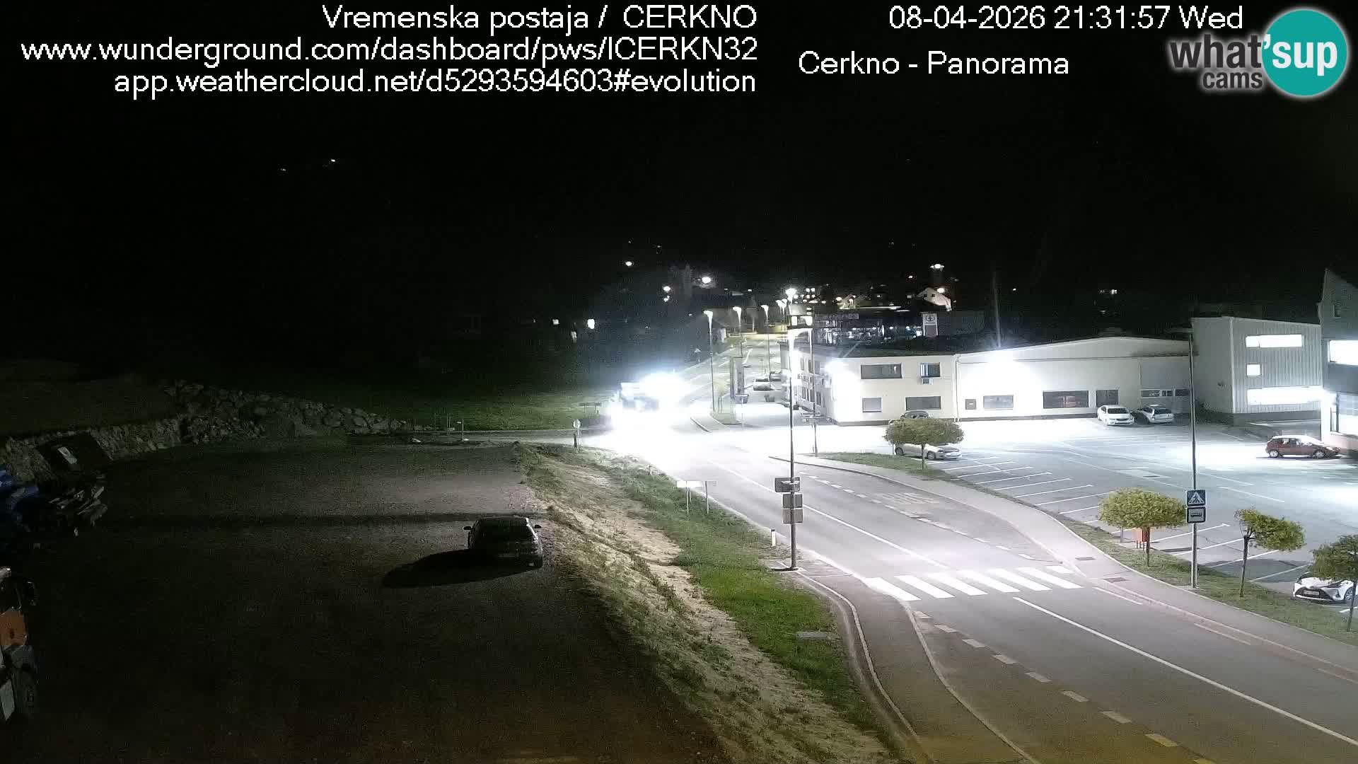 Cerkno city entrance Live Webcam