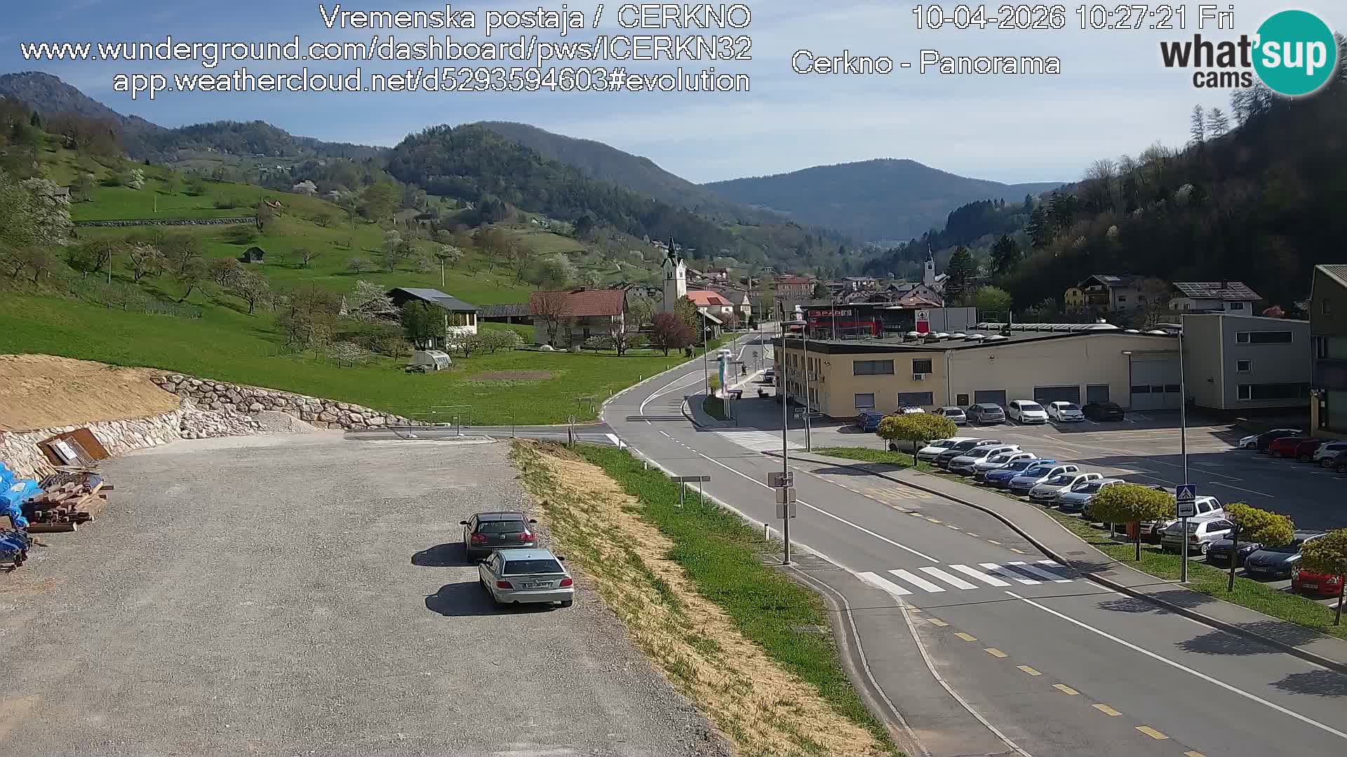 Cerkno ulaz u grad – Kamera uživo