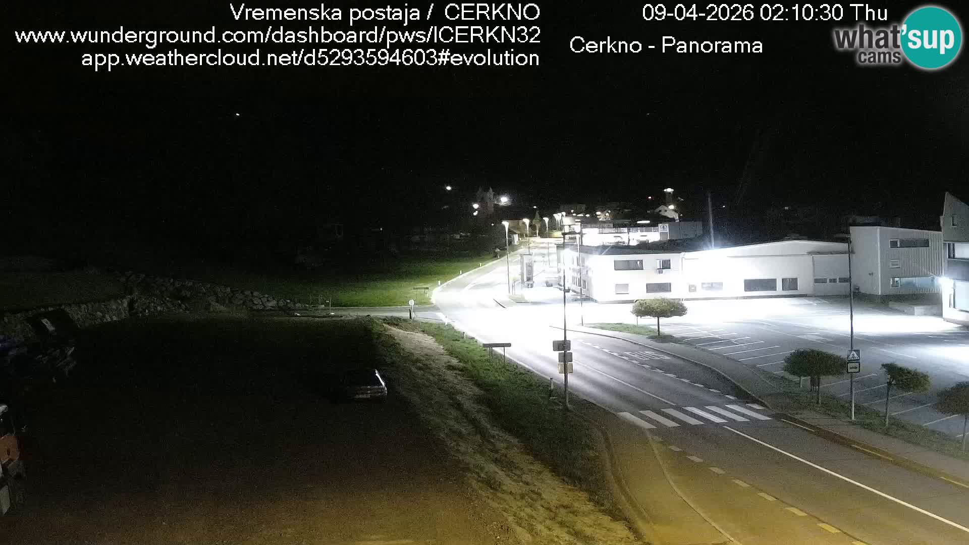 Cerkno city entrance Live Webcam