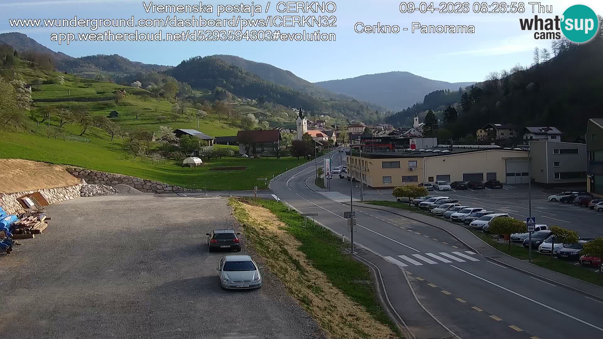 Cerkno ulaz u grad – Kamera uživo