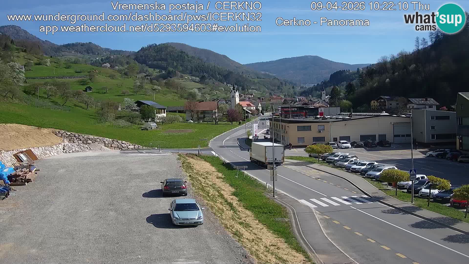 Cerkno Stadteingang Live-Webcam