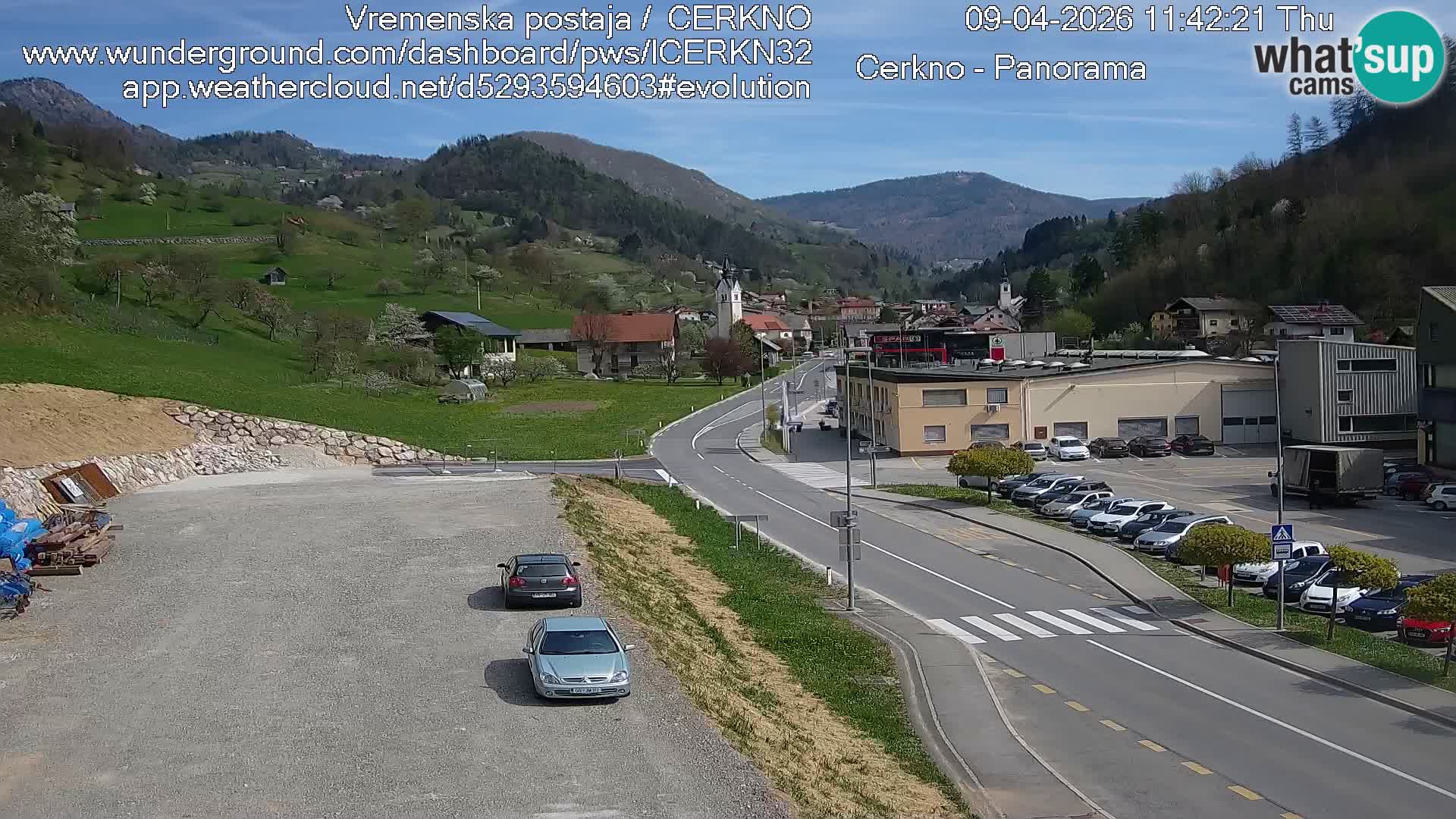 Cerkno ulaz u grad – Kamera uživo