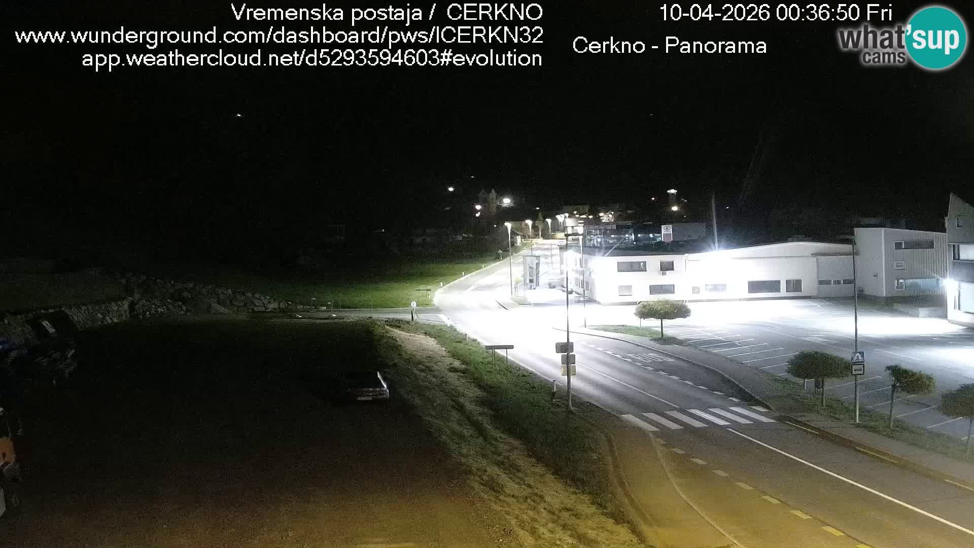 Cerkno city entrance Live Webcam