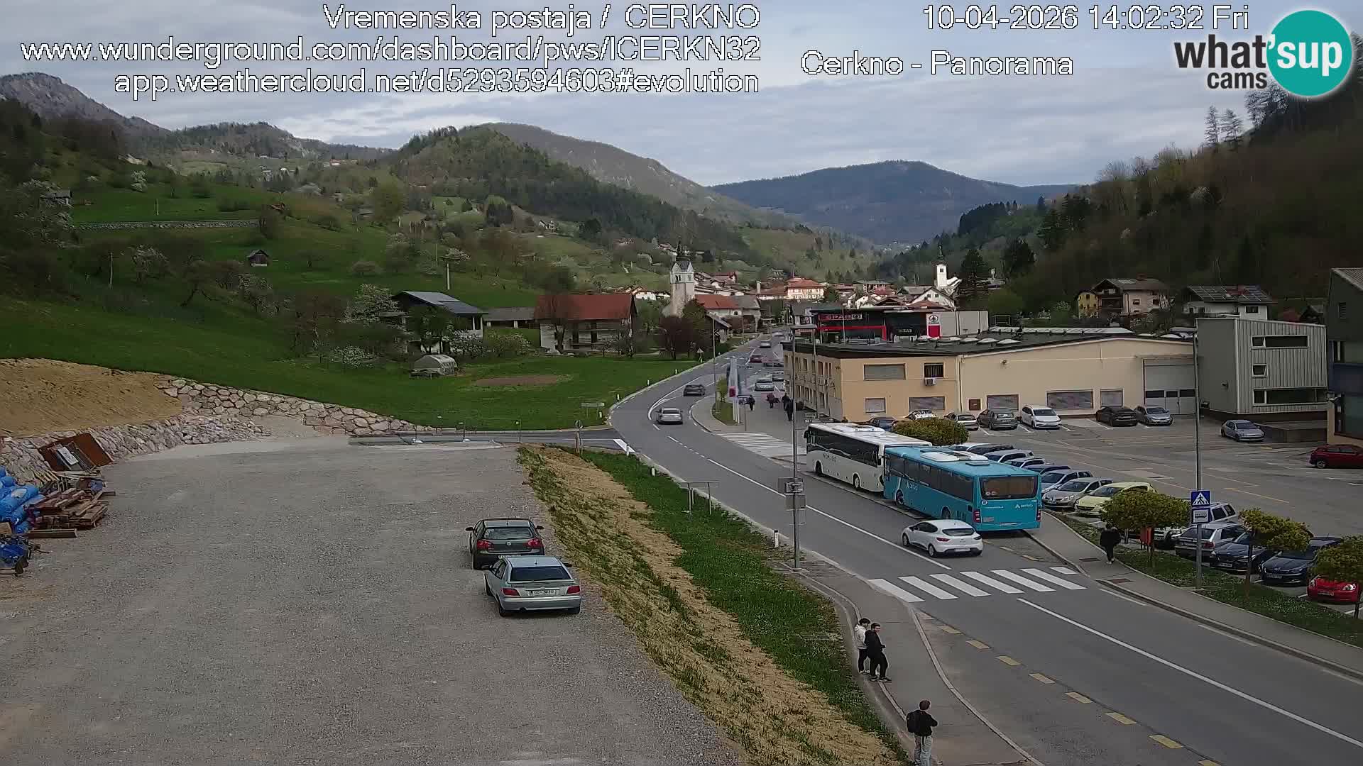 Cerkno city entrance Live Webcam