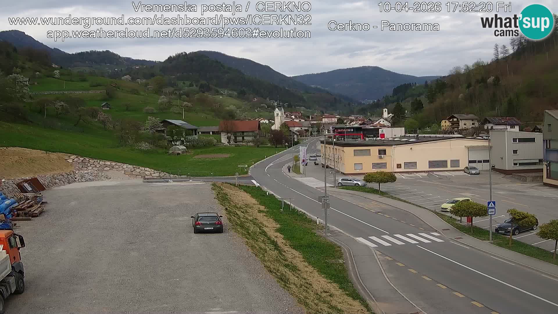 Cerkno ulaz u grad – Kamera uživo