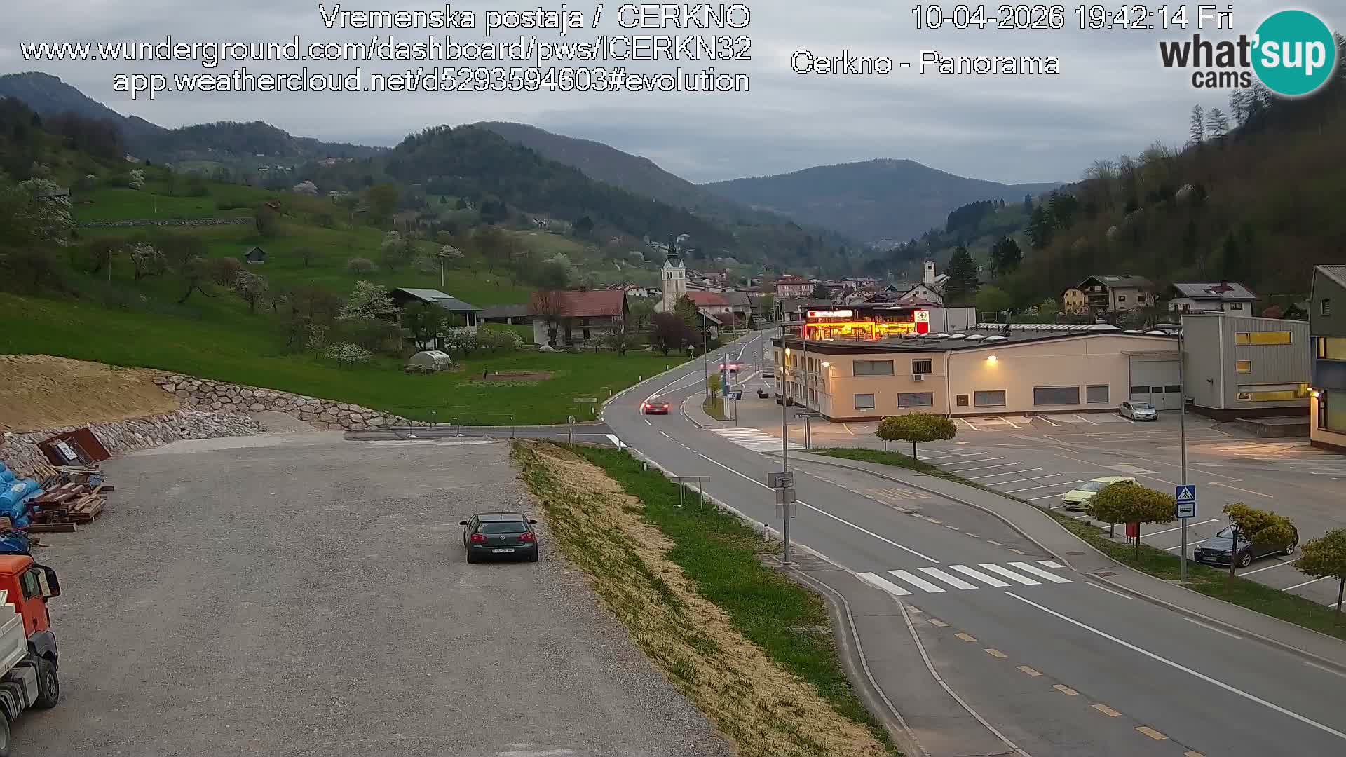 Cerkno ulaz u grad – Kamera uživo