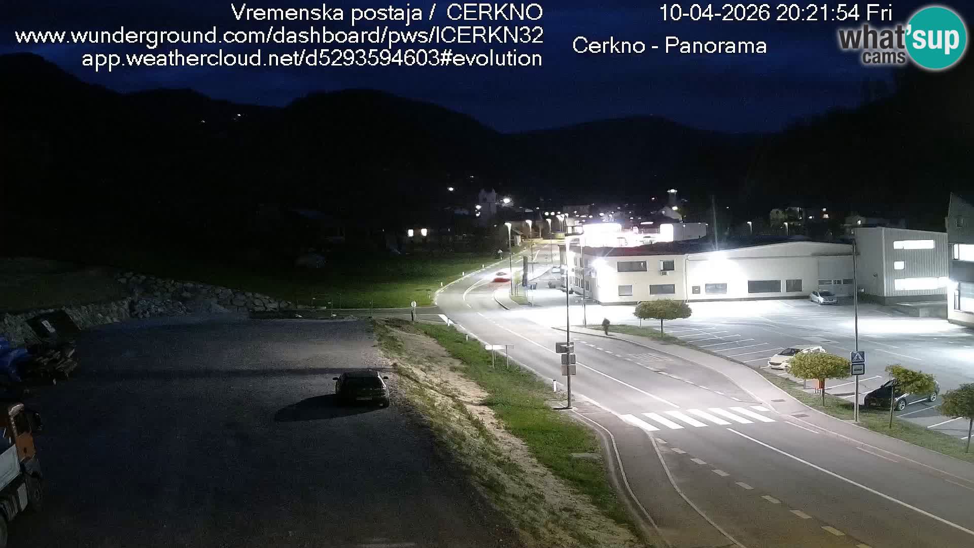 Cerkno city entrance Live Webcam