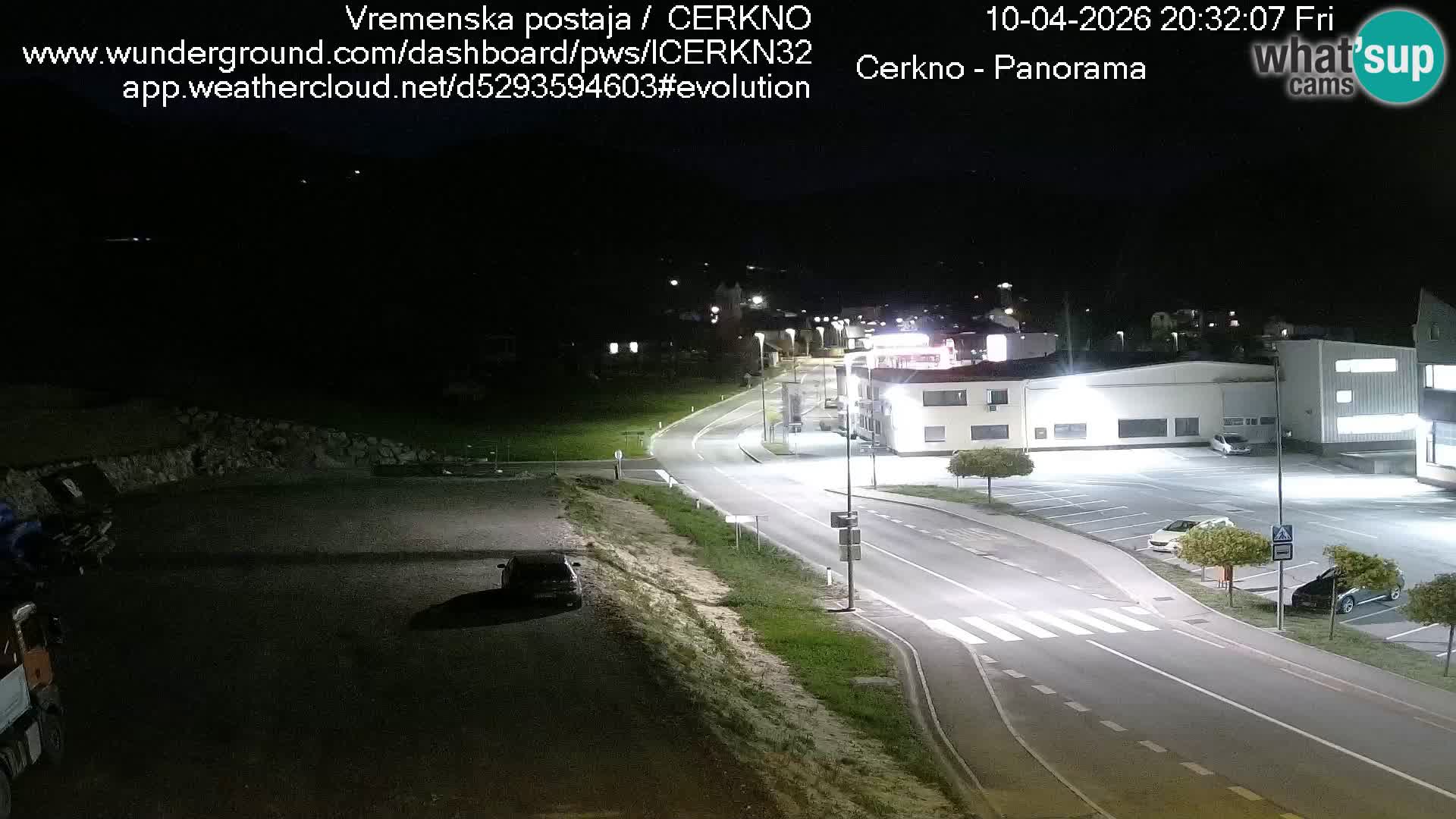 Cerkno entrada a la ciudad Webcam en vivo